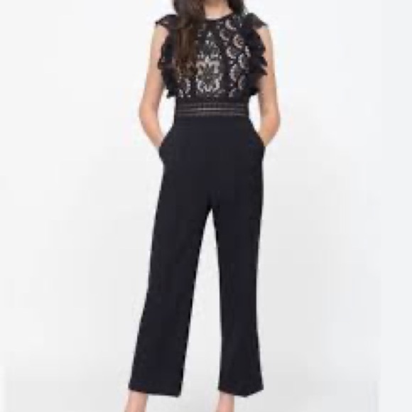 NWOT Sea Winnie Crochet Lace Top Jumpsuit - Picture 1 of 12